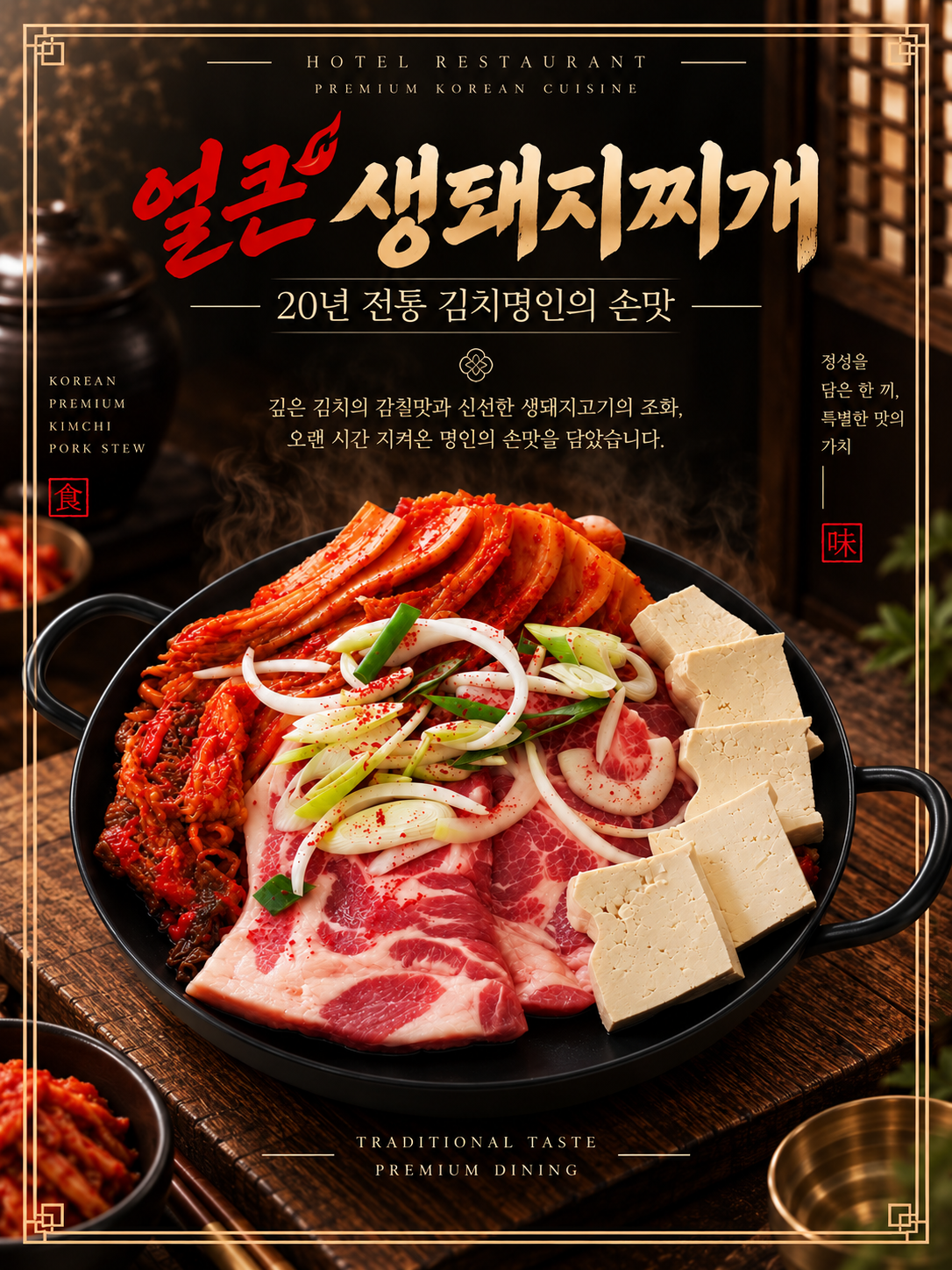 얼큰생돼지찌개